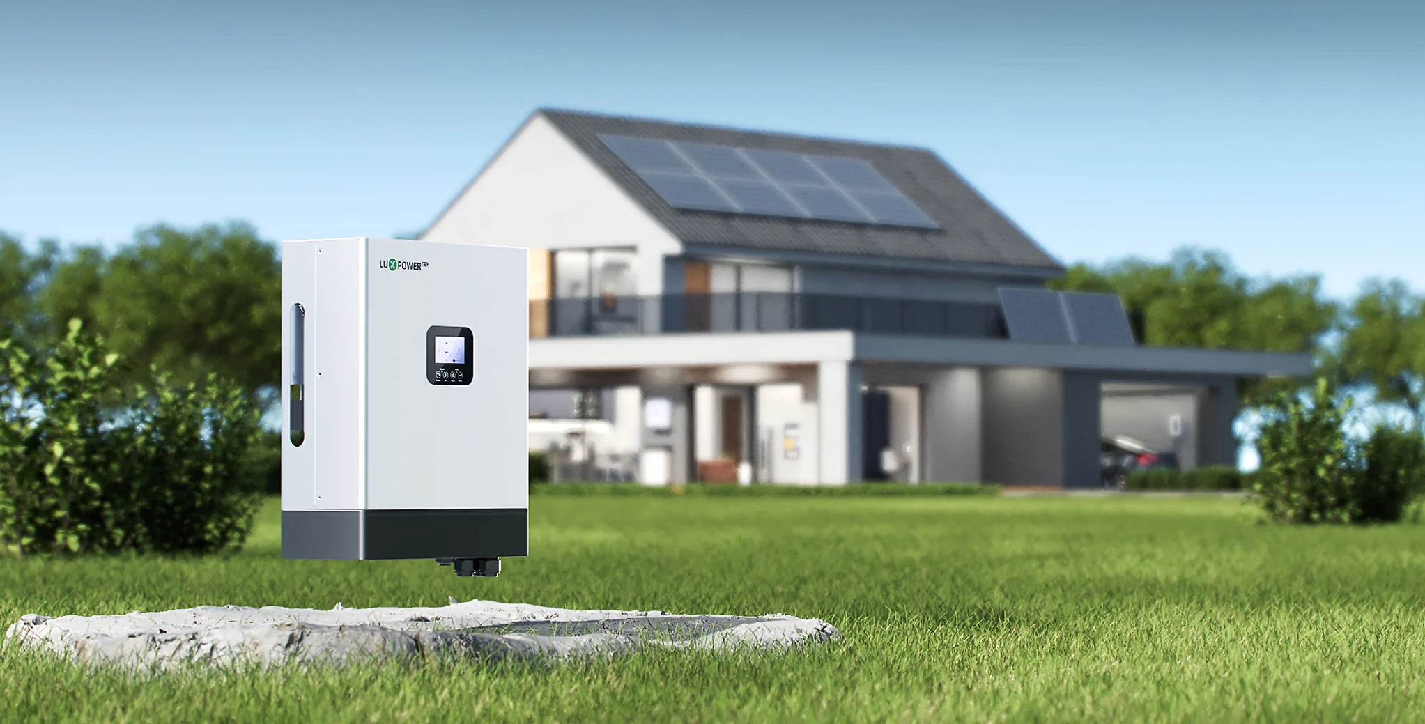 Grafik zur Funktionsweise der LuxpowerTek-Heimspeicherung für Solarenergie