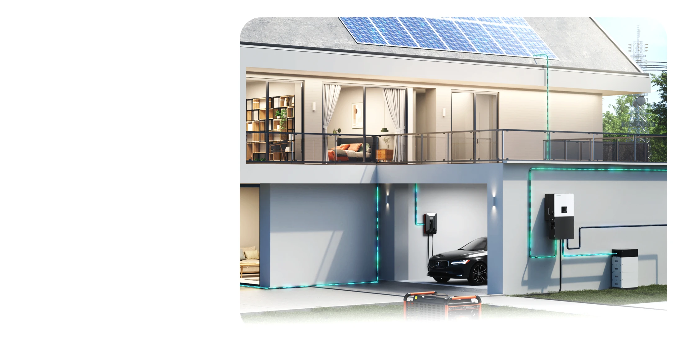 Gráfico de energía solar LuxpowerTek Three 3