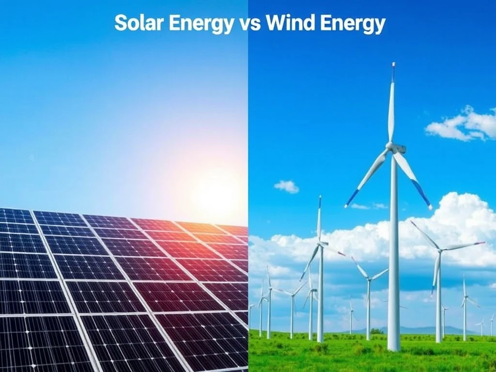 Energía solar versus energía eólica