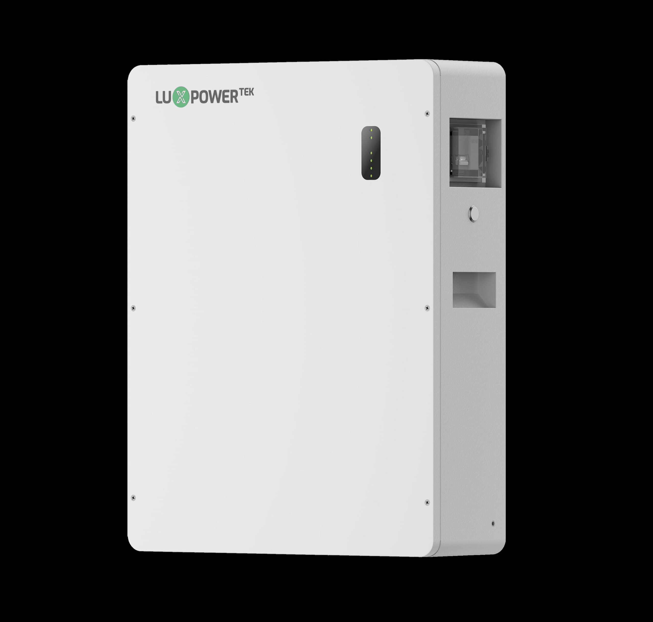 Rendering del prodotto LuxpowerTek per l'accumulo di energia domestica.
