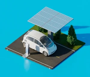Recharge de véhicules électriques à l'énergie solaire