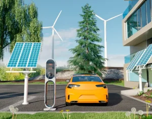 Recharge de véhicules électriques avec onduleur solaire