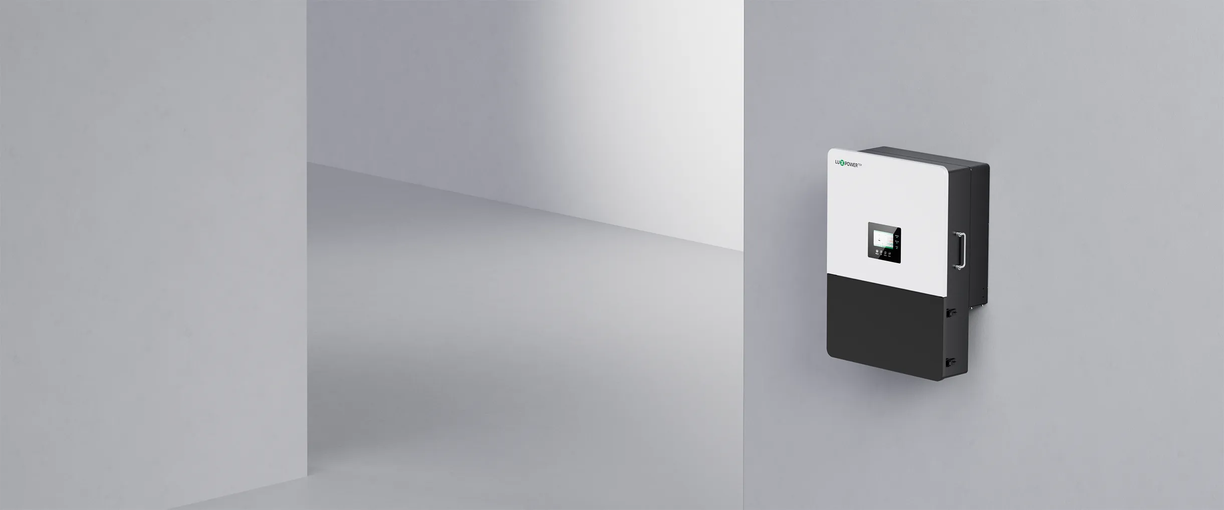 LuxpowerTek hybrid inverter and home battery storage system feature graphic