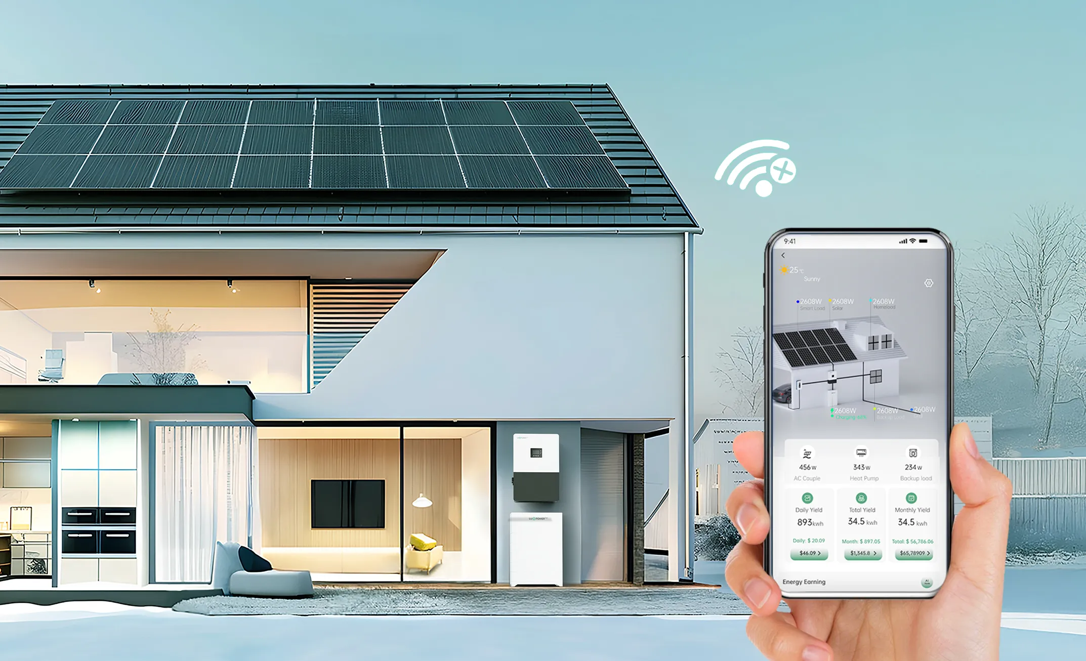 LuxpowerTek GEN HB US Luxcloud hybrid solar inverter