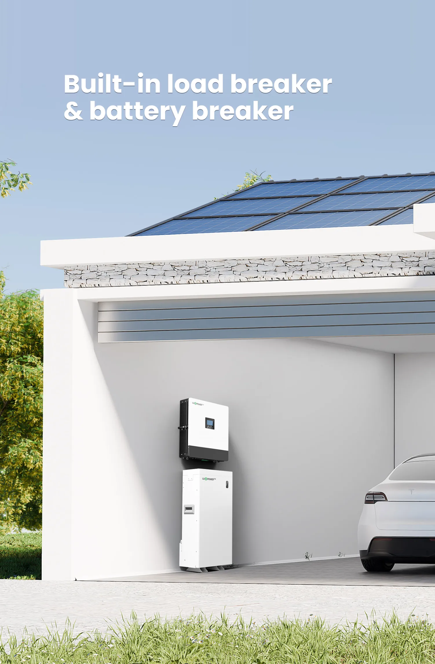 محولات الطاقة LuxpowerTek-SNA2-LT-EU بقدرة 10-14 كيلو أوم للاستخدام خارج الشبكة، مناسبة للمنازل أو الشركات الصغيرة.