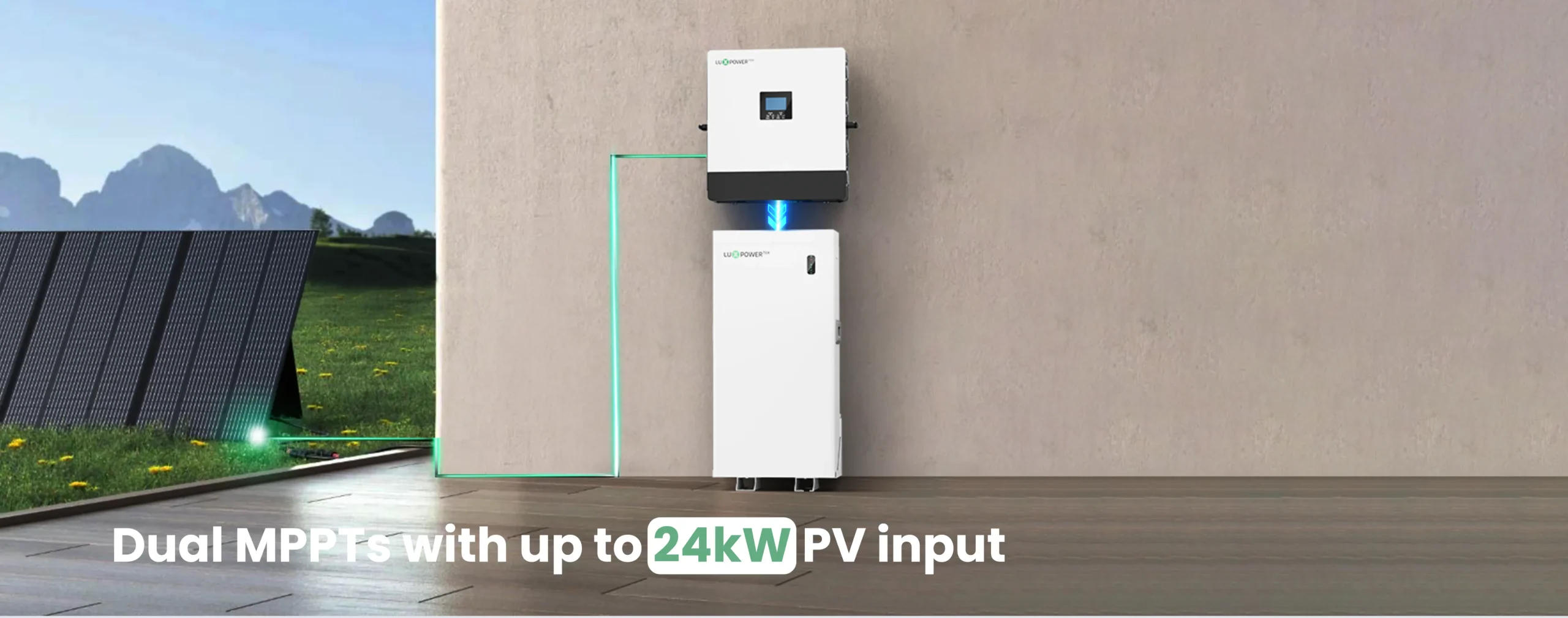 محولات الطاقة LuxpowerTek-SNA2-LT-EU بقدرة 10-14 كيلو أوم للاستخدام خارج الشبكة، مناسبة للمنازل أو الشركات الصغيرة.
