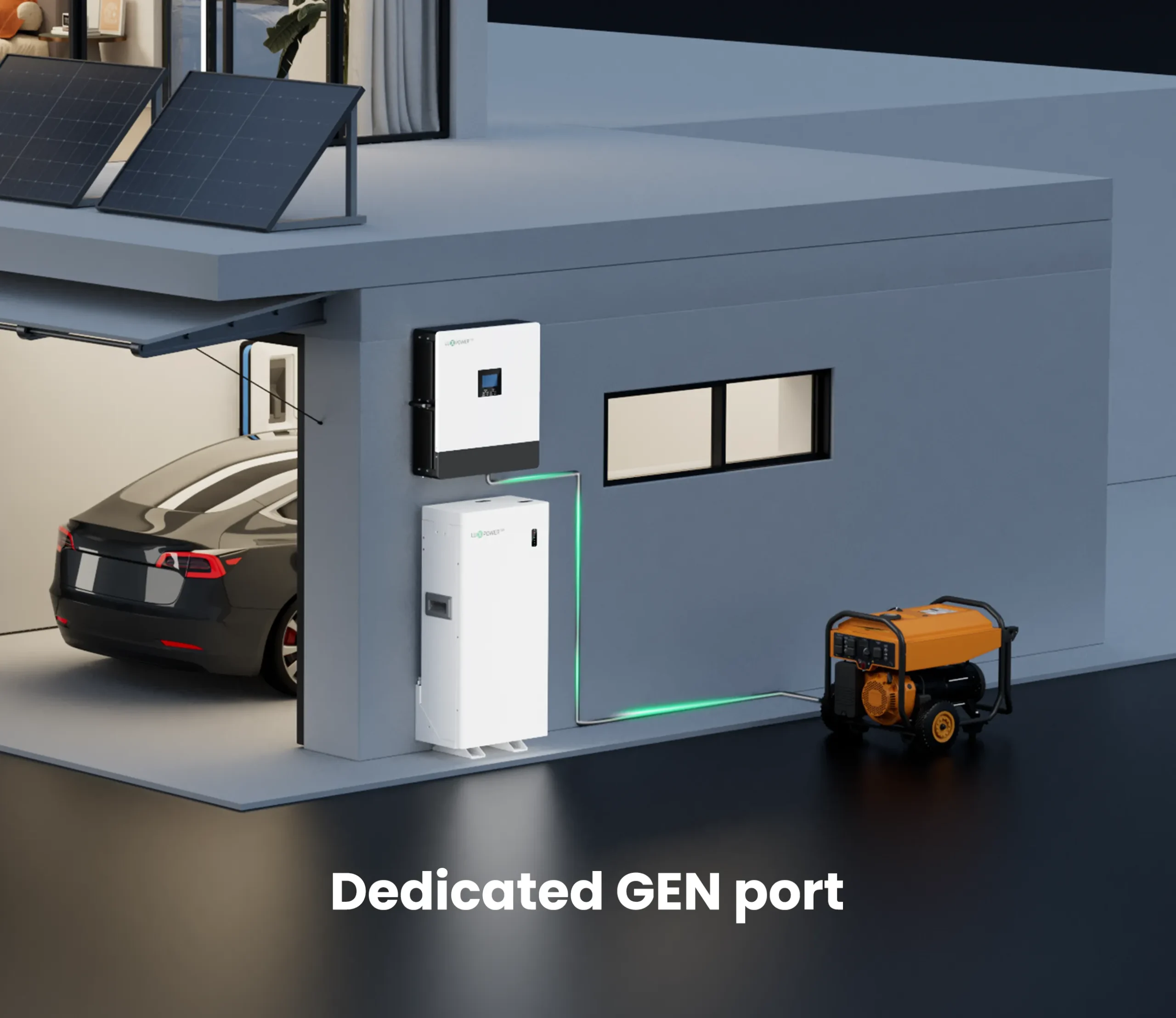 محولات الطاقة LuxpowerTek-SNA2-LT-EU بقدرة 10-14 كيلو أوم للاستخدام خارج الشبكة، مناسبة للمنازل أو الشركات الصغيرة.