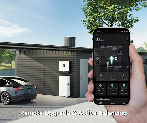 LuxpowerTek lithium battery for off-grid solar remote control PGEM