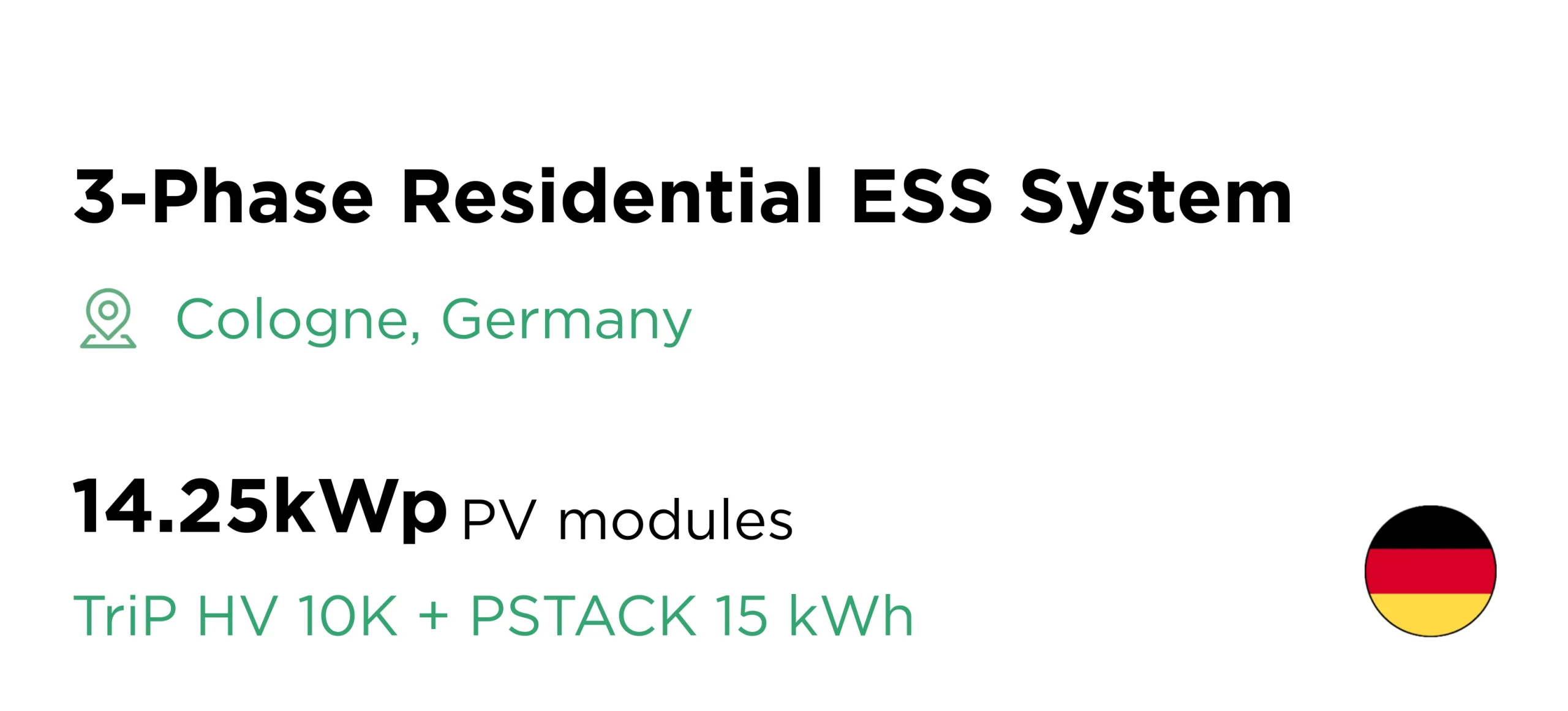 Caso di studio residenziale LuxpowerTek in Germania: studio di caso sull'accumulo di energia solare trifase