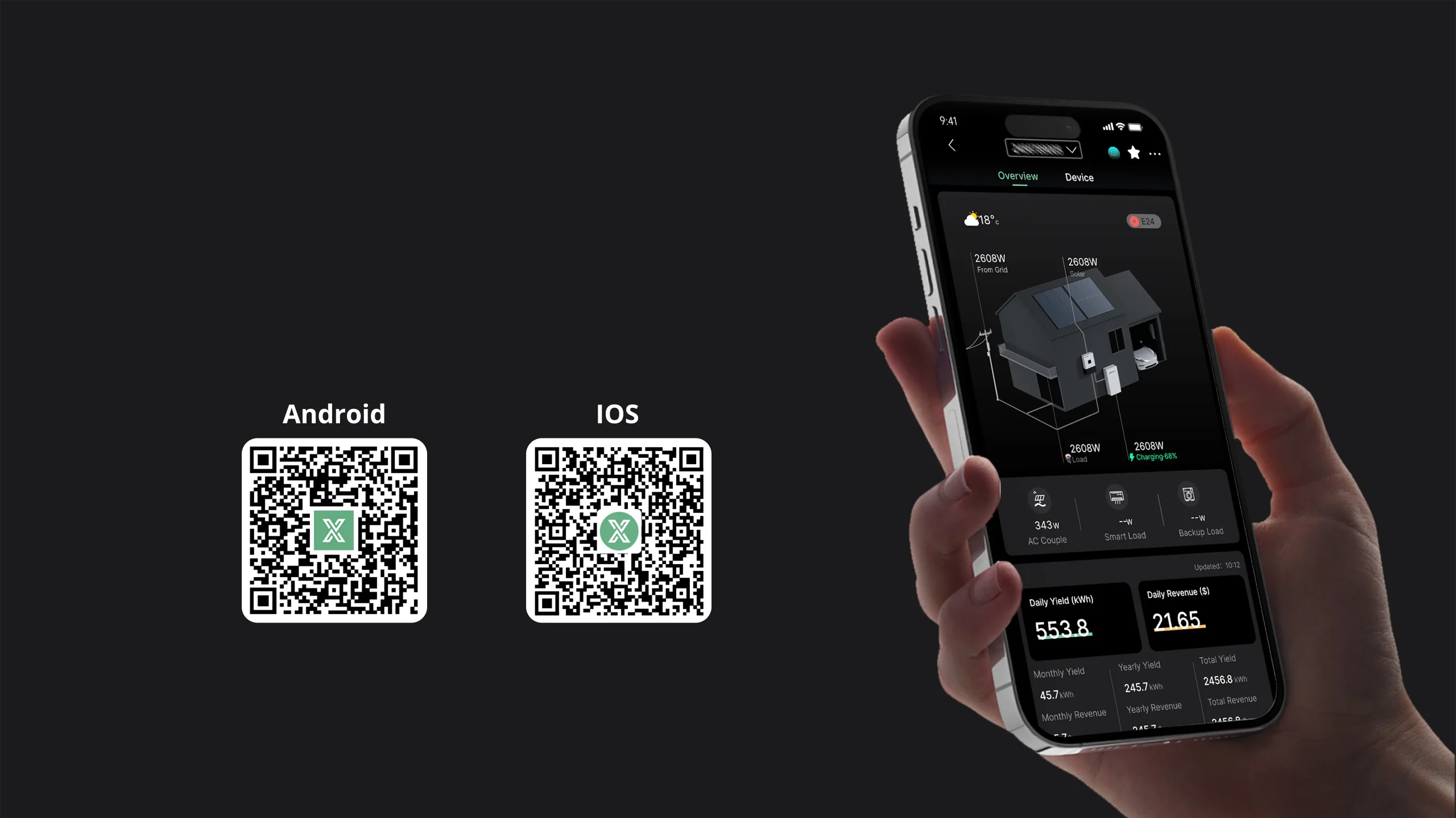 تطبيق LuxpowerTek لمراقبة الطاقة الشمسية LuxCloud 2.0