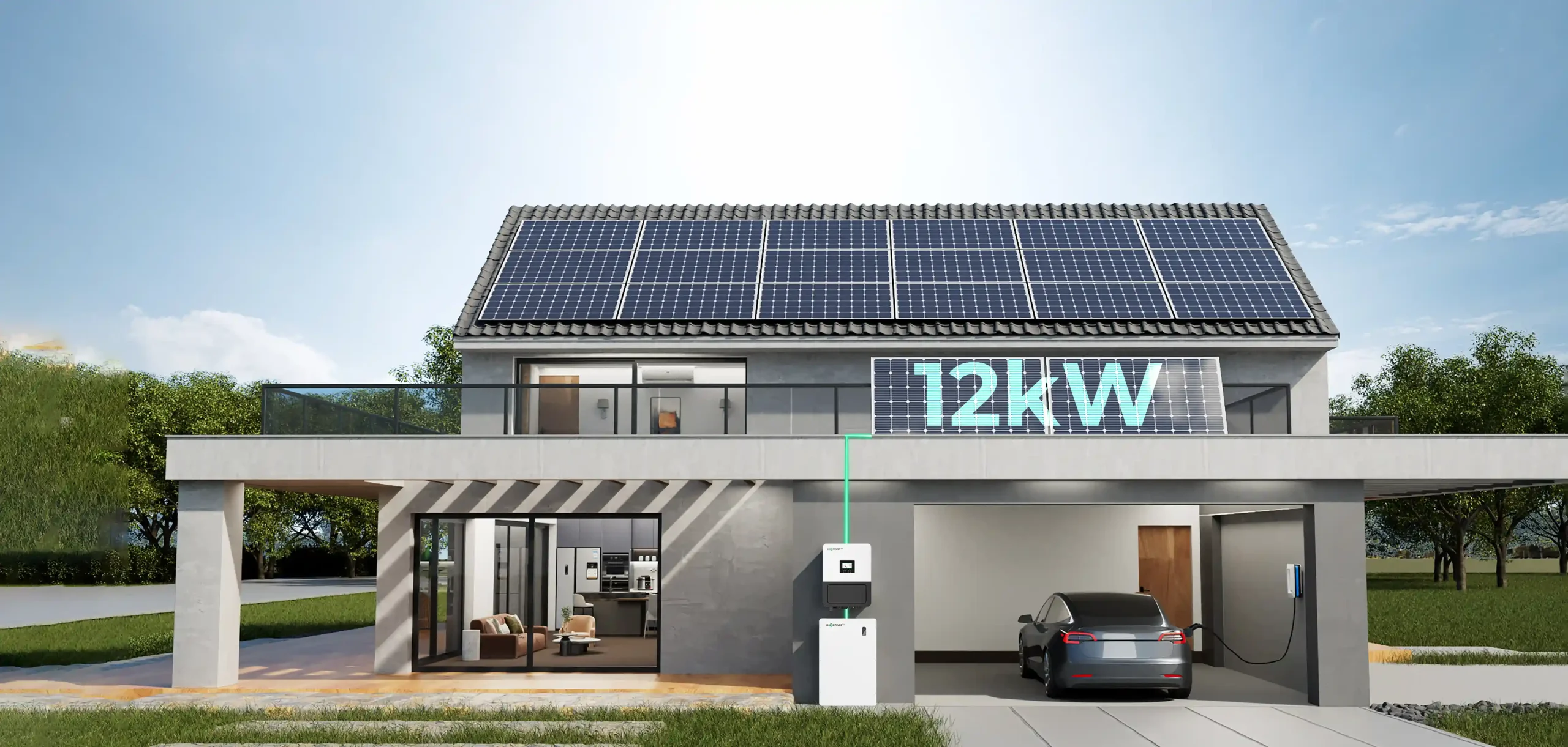 Inversor híbrido solar monofásico LuxpowerTek GEN3-LB-EU de 3-8K