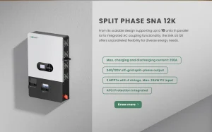 12K power inverter for business solar