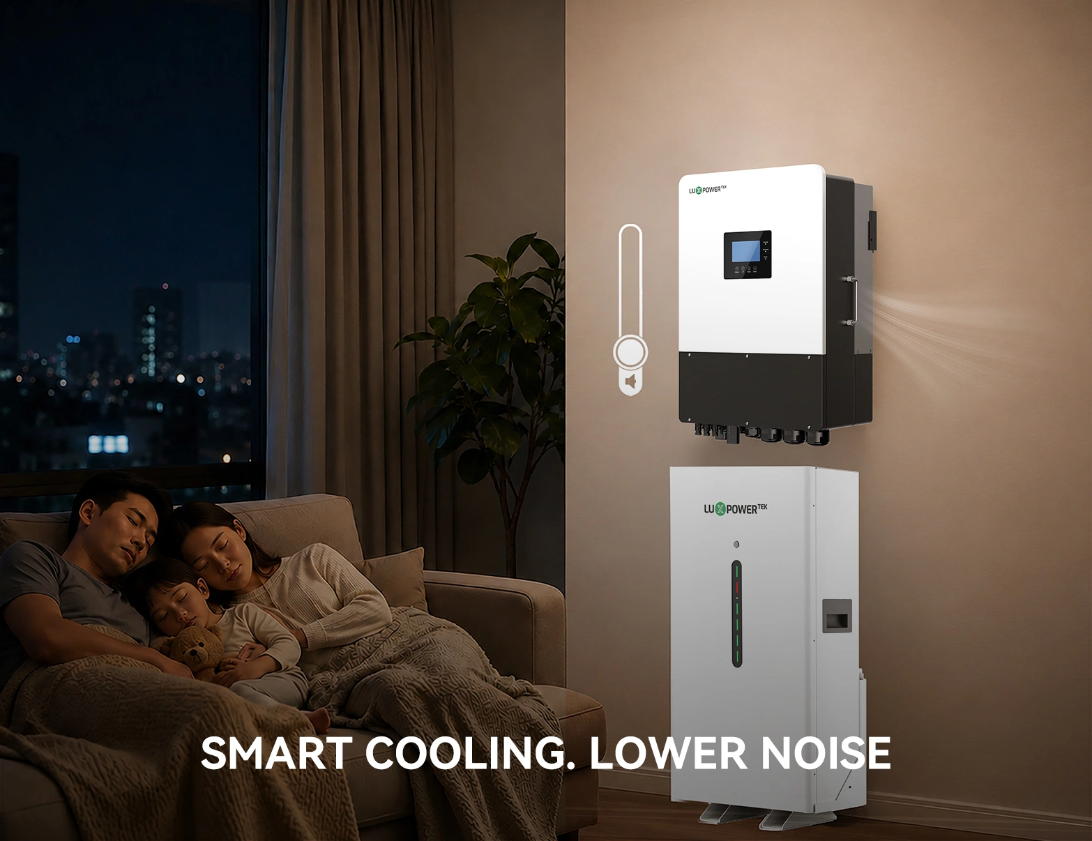 luxpower TRIP2-LB-US 6-12K hybrid three-phase inverter Smart Cooling. Lower Noise