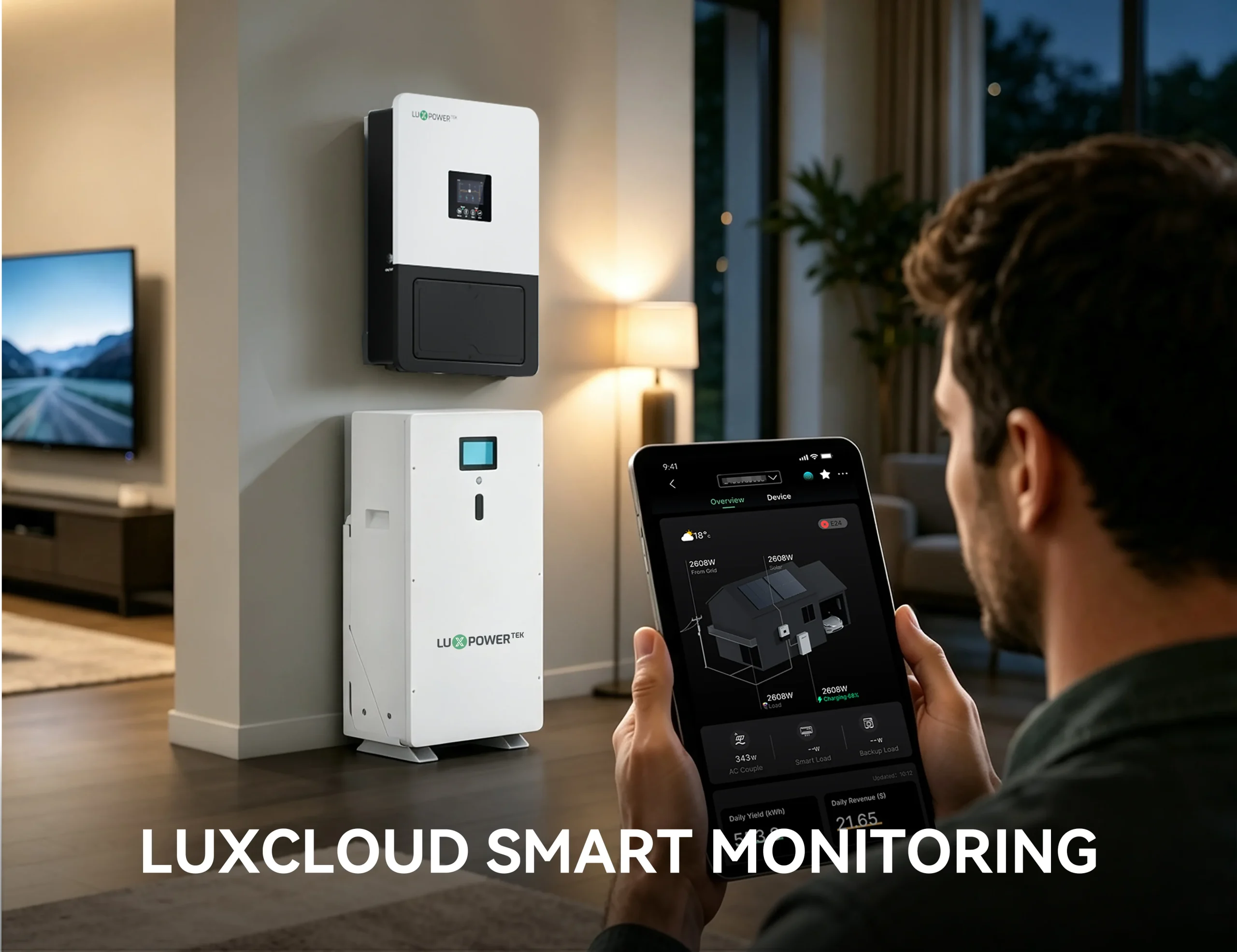 LuxCloud Smart Monitoringhybrid solar power inverter-single phase-GENPRO-LB-EU8-12K